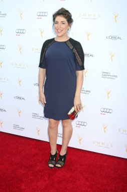 Mayim Bialik at the 67th Emmy Awards