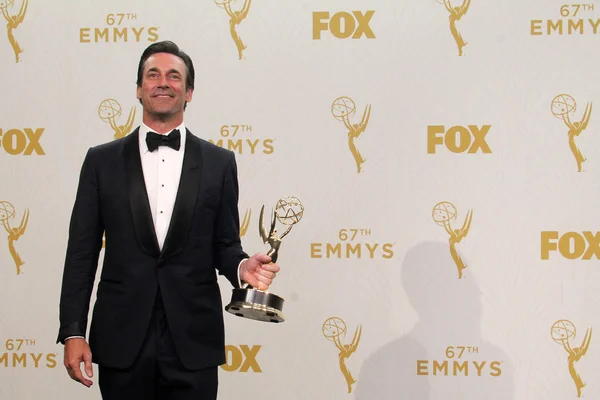 Jon Hamm - 67th Annual Primetime Emmy Awards - Sala de Prensa — Foto de Stock