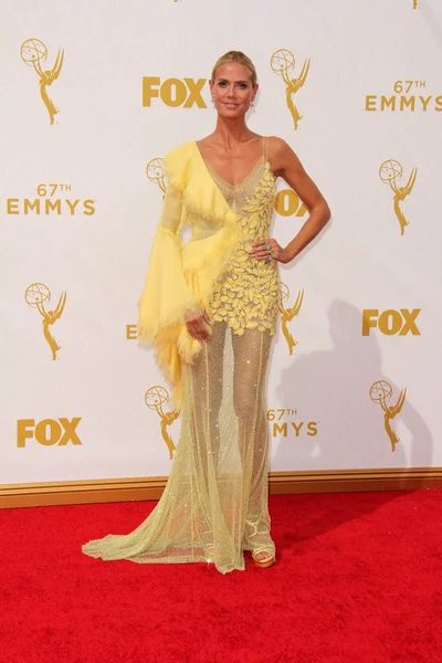 Heidi Klum no 67th Annual Primetime Emmy Awards — Fotografia de Stock