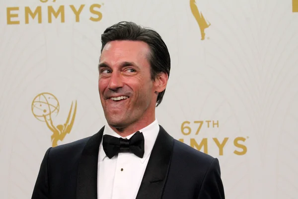 Jon Hamm - 67th Annual Primetime Emmy Awards - Press Room — Zdjęcie stockowe