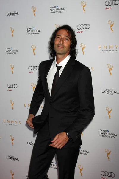 Adrien Brody at the 67th Emmy Awards — Stockfoto