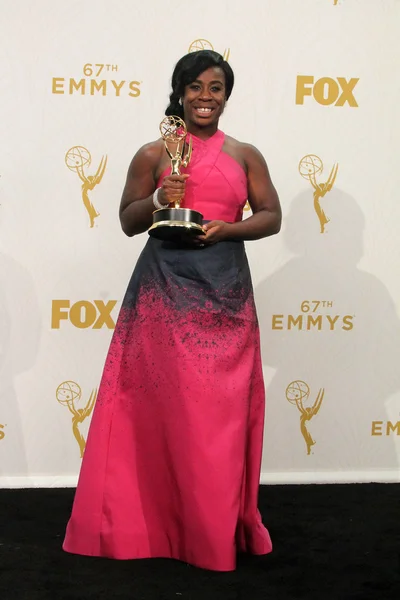 Uzo Aduba - 67th Annual Primetime Emmy Awards - Press Room — Stok fotoğraf