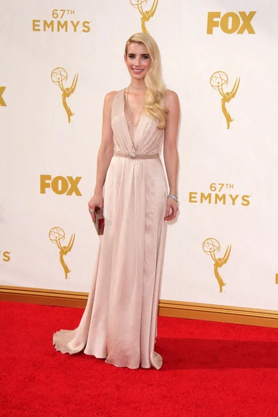 Emma Roberts at the 67th Annual Primetime Emmy Awards — Stock fotografie