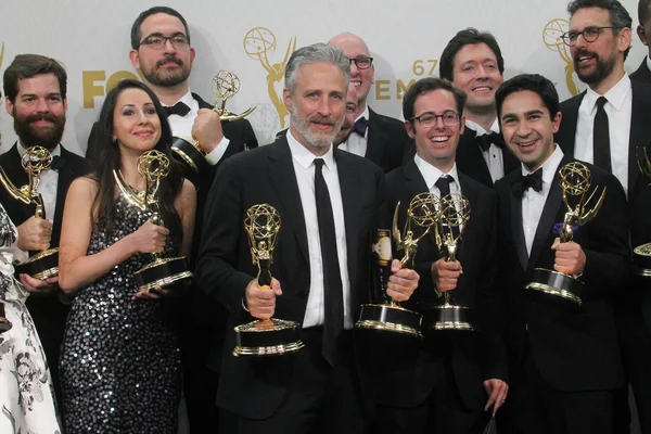 Jon Stewart - 67th Annual Primetime Emmy Awards - Sala de Prensa — Foto de Stock