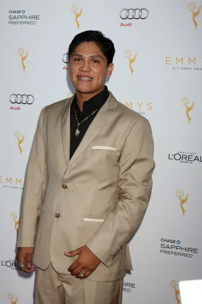 Johnny Ortiz at the 67th Emmy Awards — Stok fotoğraf