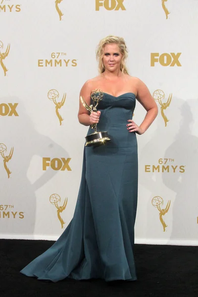 Amy Schumer - 67th Annual Primetime Emmy Awards - Press Room — Stok fotoğraf