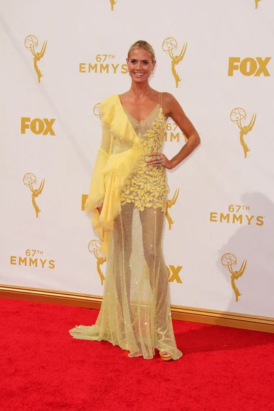 Heidi Klum en los 67º Premios Anuales Primetime Emmy — Foto de Stock