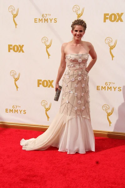 Anna Chlumsky no 67th Annual Primetime Emmy Awards — Fotografia de Stock