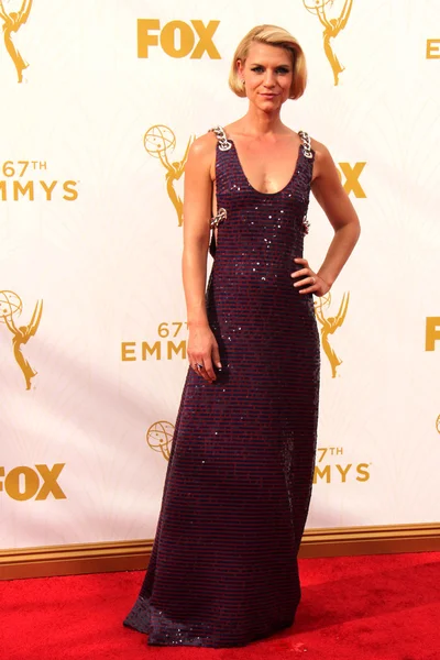 Claire Danes en los 67º Premios Anuales Primetime Emmy — Foto de Stock