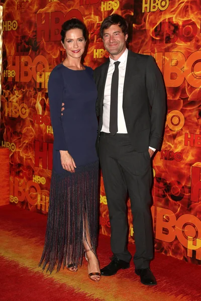 Mark rebellen, katie aselton — Stockfoto