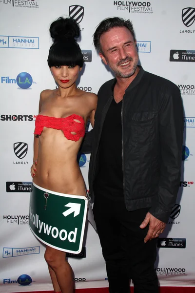 Bai Ling, David Arquette — Foto de Stock