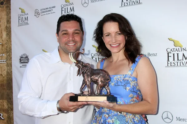 Ron Truppa, Kristin Davis — Stockfoto