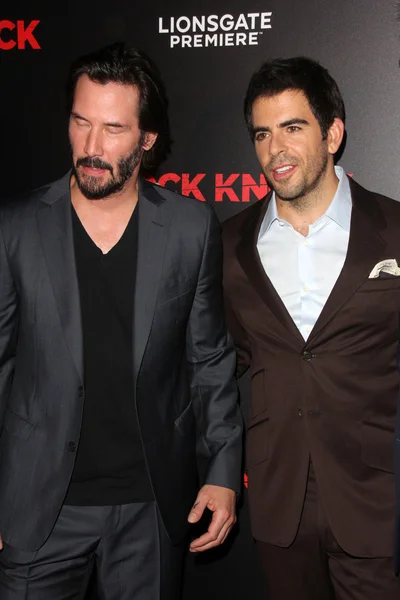 Keanu Reeves, Eli Roth — Stock Photo, Image