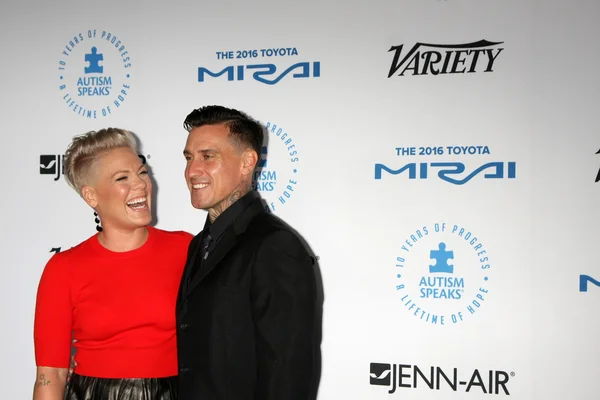 Pink, Carey Hart — Stock Photo, Image