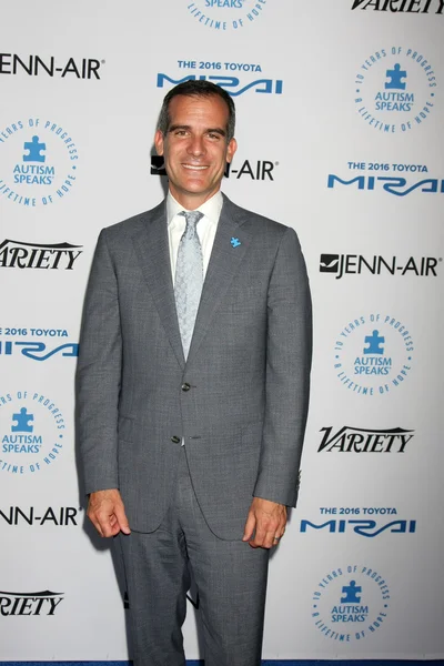 Los Angeles Mayor Eric Garcetti — Stock Photo, Image