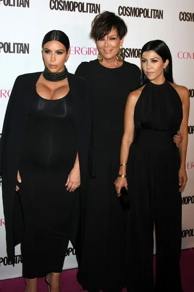 Kim Kardashian West, Kris Jenner, Kourtney Kardashian — Stock fotografie