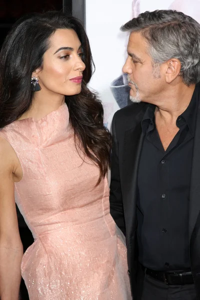 Amal Clooney, George Clooney — Foto de Stock