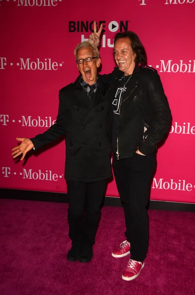 Andy Dick og John Legere. - Stock-foto