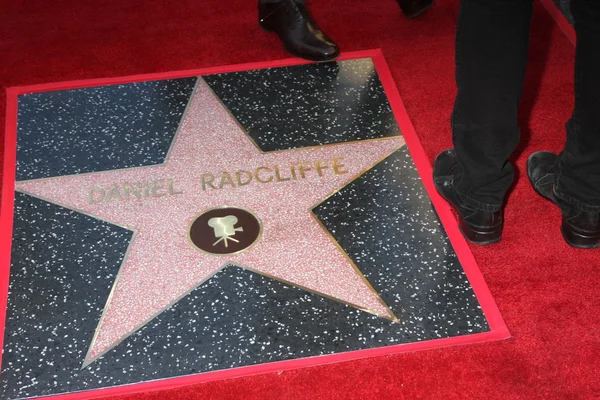Daniel Radcliffe Star sur la promenade d'Hollywood — Photo