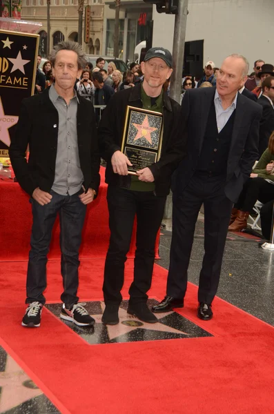 Brian Grazer, Ron Howard, Michael Keaton — Zdjęcie stockowe
