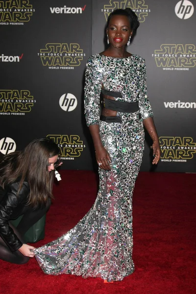 Lupita Nyong'o "Yıldız Savaşları'nda" — Stok fotoğraf