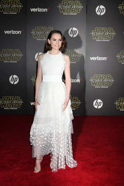 Daisy Ridley bij de "Star Wars" — Stockfoto