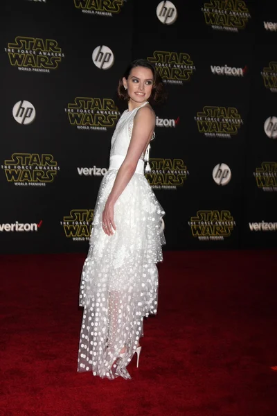 Daisy Ridley bij de "Star Wars" — Stockfoto