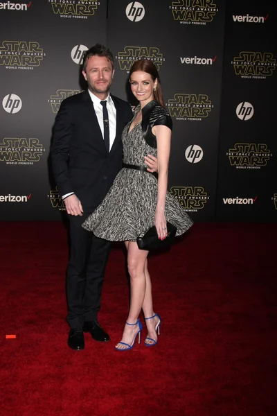 Chris Hardwick, Lydia Hearst — Stock fotografie