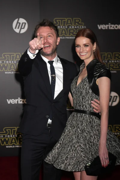 Chris Hardwick, Lydia Hearst — Stok fotoğraf