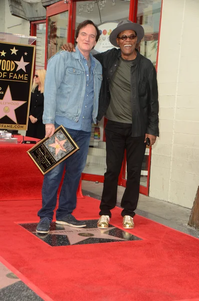 Quentin Tarantino, Samuel L. Jackson — Stock Photo, Image