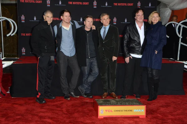 Robert Forster, Channing Tatum, Tim Roth, Christoph Waltz, Quentin Tarantino, Zoe Bell — Fotografia de Stock