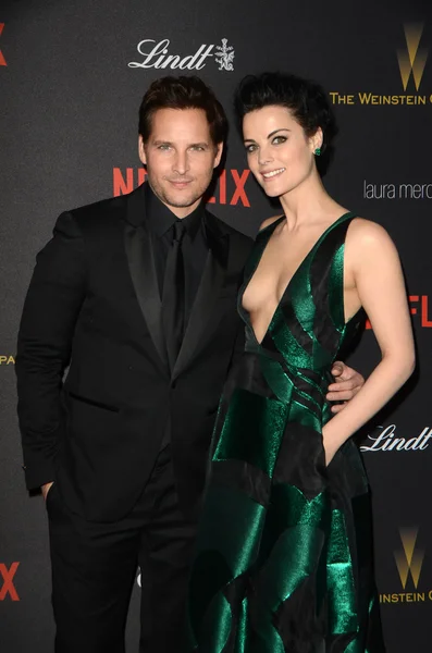 Peter Facinelli, Jaimie Alexander — Foto Stock