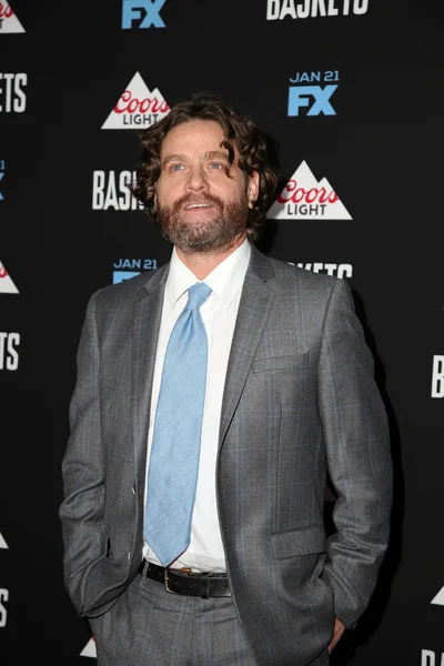 Zach Galifianakis在"篮子"" — 图库照片