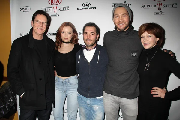 Jeff Rice, Francesca Eastwood, Luke Daniels, Chad Michael Murray, Frances Fisher — Stock Photo, Image