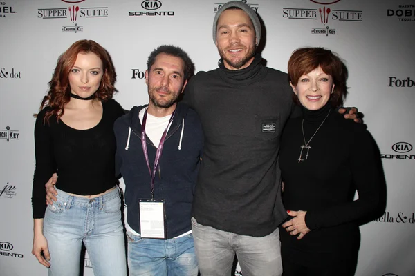 Jeff Rice, Francesca Eastwood, Luke Daniels, Chad Michael Murray, Frances Fisher — Stock Photo, Image