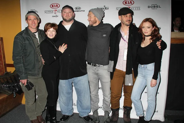 Ben Browder, Frances Fisher, Keith Loneker, Chad Michael Murray, J.T. Mollner, Francesca Eastwood — Stockfoto