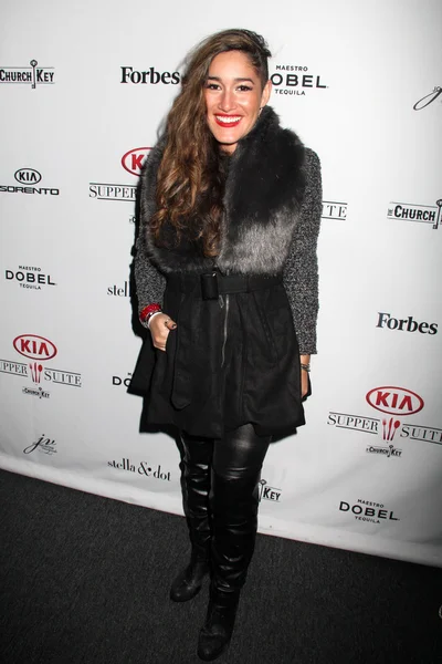 Q'orianka Kilcher at Kia Supper Suite — Stok fotoğraf