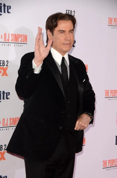 John Travolta at the American Crime Story — Zdjęcie stockowe