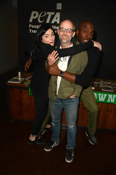 Jodi Lyn O 'Keefe, Moby, John Salley — Foto de Stock