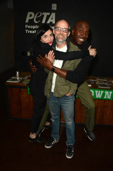 Jodi Lyn O 'Keefe, Moby, John Salley — Fotografia de Stock