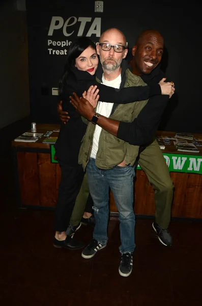 Jodi Lyn O'Keefe, Moby, John Salley — Stock Photo, Image