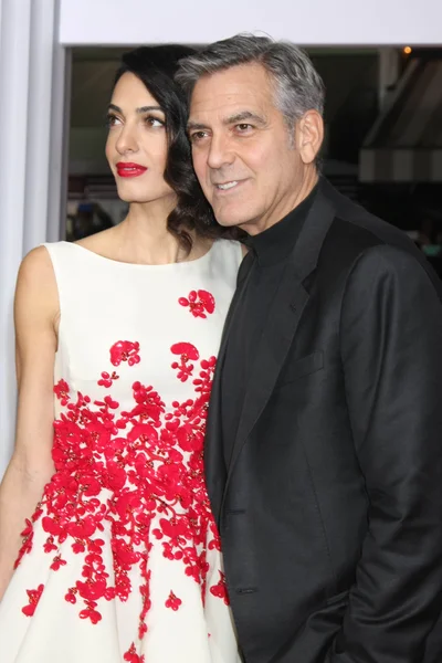 Amal Clooney, George Clooney — Fotografia de Stock