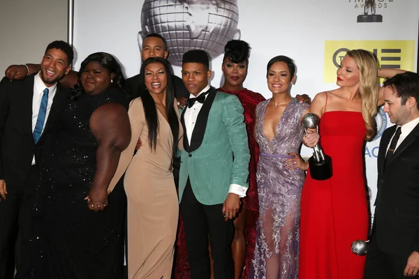 Jussie Smollett, Gabourey Sidibe, Trai Byers, Taraji P. Henson, Bryshere Y. Gray alias Yazz, Ta 'Rhonda Jones, Grace Gealey — Foto de Stock