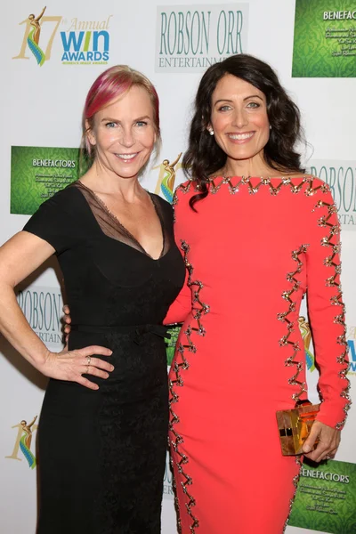 Marti Noxon, Lisa Edelstein — Stock Photo, Image