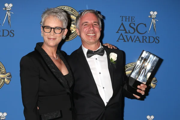 Jamie Lee Curtis, Pierre Gill — Stock Photo, Image