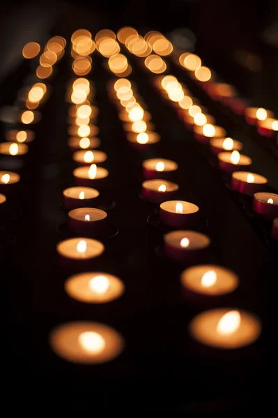 Candles in church — Stock Photo, Image