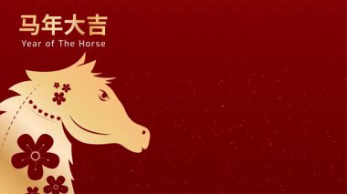 Atmosferik sinematik At Animasyonu Yılı. Zodyak sembolizmini zarif hareket tasarımıyla harmanlıyor. Çin 'in yeni yıl içeriği, kültürel hikaye anlatımı ve üst düzey sinematik proje için ideal.