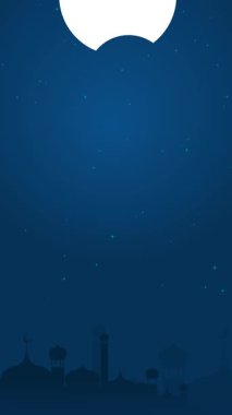 En az renge sahip modern daire simgesi Kurban Bayramı animasyonu