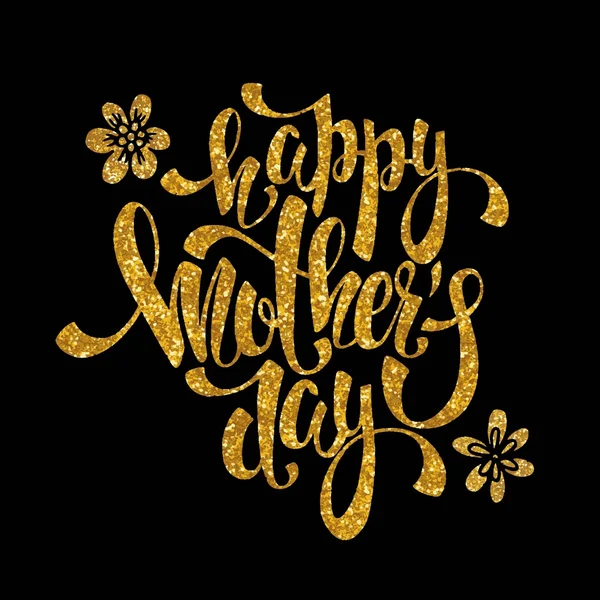 Letras Feliz Dia das Mães — Vetor de Stock