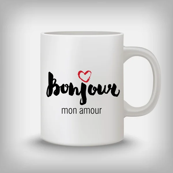 Bonjour mon amour — Stockový vektor